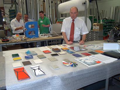 Alcan Salesman showing Composite materials